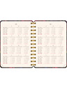 NOTIQUE NOTIQUE Spirális 18 hónapos naptár Petito – Vörös virágok 2026/2027, 13 x 18 cm