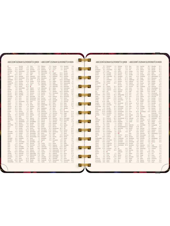 NOTIQUE NOTIQUE Spirális 18 hónapos naptár Petito – Vörös virágok 2026/2027, 13 x 18 cm