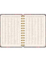 NOTIQUE NOTIQUE Spirális 18 hónapos naptár Petito – Vörös virágok 2026/2027, 13 x 18 cm