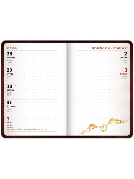 NOTIQUE NOTIQUE Diák naptár Harry Potter (szeptember 2026 – december 2027), 9,8 x 14,5 cm