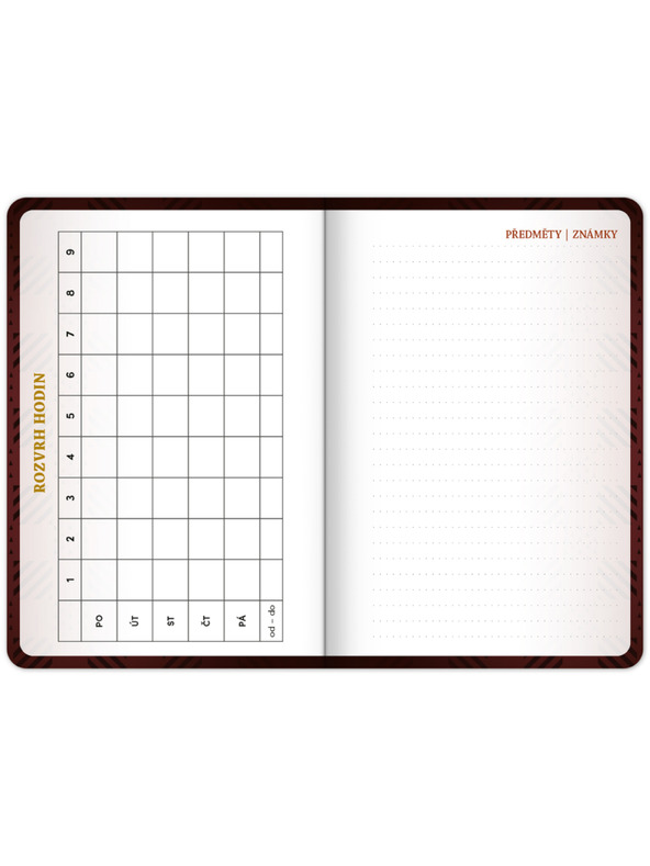 NOTIQUE NOTIQUE Diák naptár Harry Potter (szeptember 2026 – december 2027), 9,8 x 14,5 cm