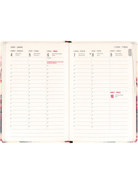 NOTIQUE NOTIQUE 18 hónapos naptár Petito – Japán 2026/2027, 11 x 16 cm