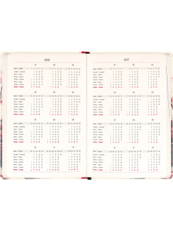 NOTIQUE NOTIQUE 18 hónapos naptár Petito – Japán 2026/2027, 11 x 16 cm