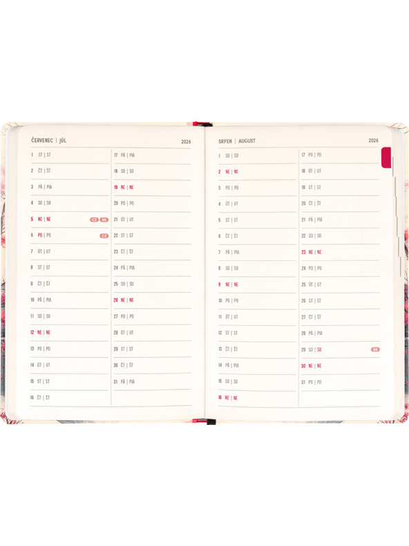 NOTIQUE NOTIQUE 18 hónapos naptár Petito – Japán 2026/2027, 11 x 16 cm