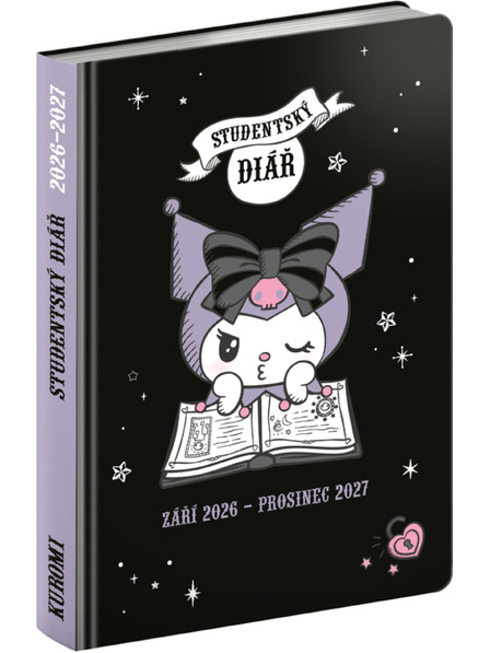 NOTIQUE NOTIQUE Diák naptár Kuromi (szeptember 2026 – december 2027), 9,8 x 14,5 cm