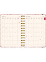 NOTIQUE NOTIQUE Spirális 18 hónapos naptár Petito – Felhők 2026/2027, 13 x 18 cm