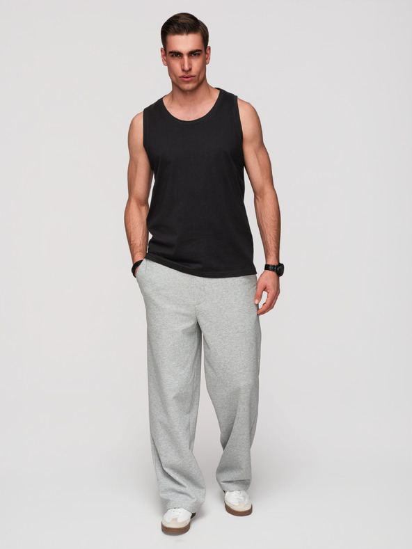 Ombre Clothing Férfi pamutbetét BASIC - fekete V3 OM-TSBT-0272 Ombre Clothing