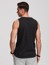 Ombre Clothing Férfi pamutbetét BASIC - fekete V3 OM-TSBT-0272 Ombre Clothing