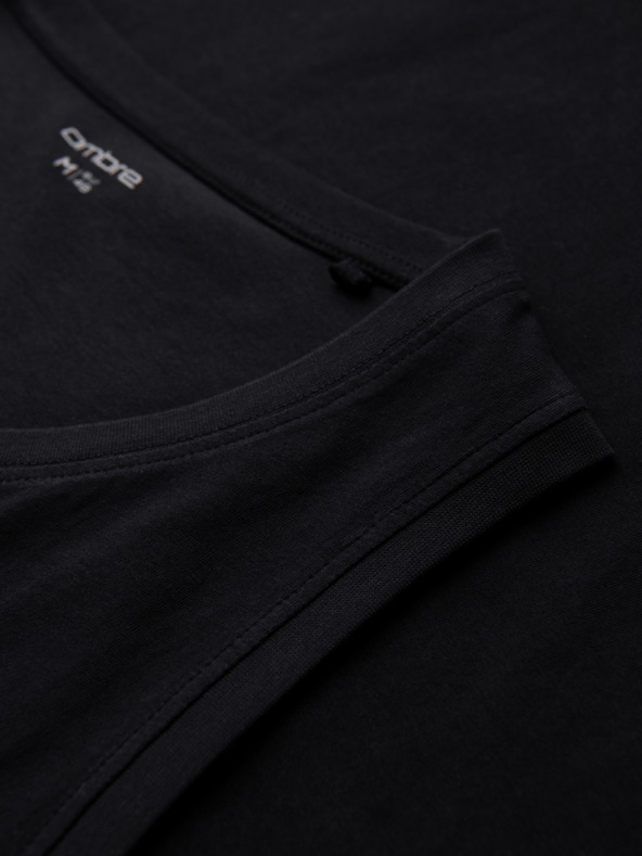 Ombre Clothing Férfi pamutbetét BASIC - fekete V3 OM-TSBT-0272 Ombre Clothing