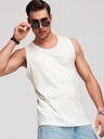 Ombre Clothing Férfi pamutbetét BASIC - fehér V1 OM-TSBT-0272 Ombre Clothing