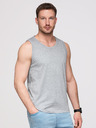 Ombre Clothing Férfi pamutbetét BASIC - szürke melanzs V2 OM-TSBT-0272 Ombre Clothing