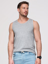 Ombre Clothing Férfi pamutbetét BASIC - szürke melanzs V2 OM-TSBT-0272 Ombre Clothing