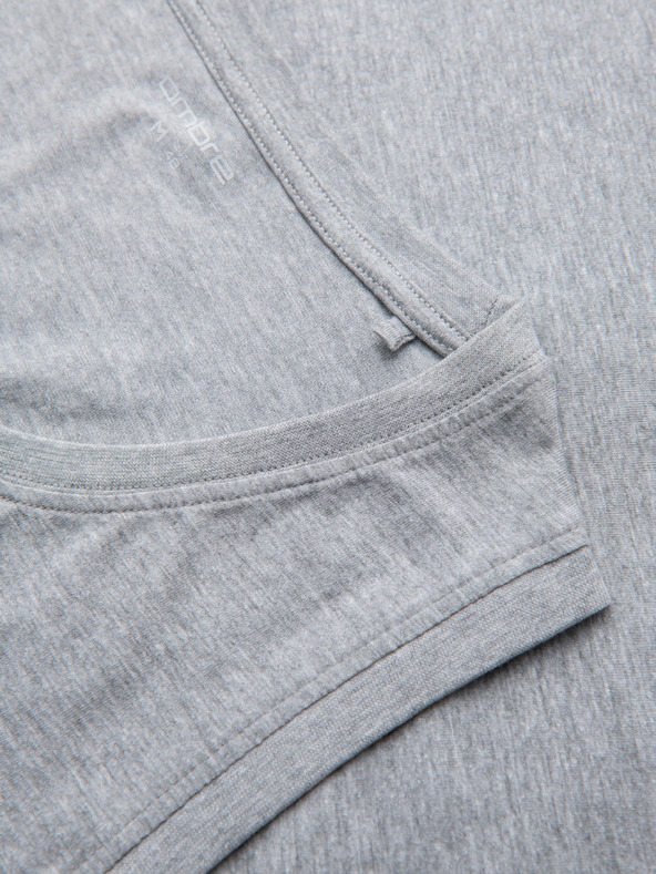Ombre Clothing Férfi pamutbetét BASIC - szürke melanzs V2 OM-TSBT-0272 Ombre Clothing