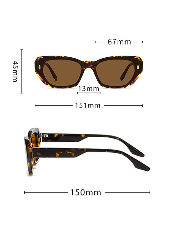 VEYREY VeyRey cat-eye acetát polarizált napszemüveg Oghash fekete keret fekete lencse
