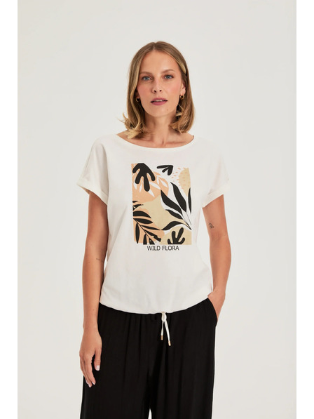 Moodo Fehér Moodo mintás póló