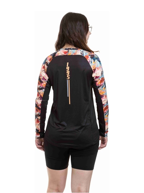 Meatfly Meatfly női bike dres Leah Color Mountains / Black