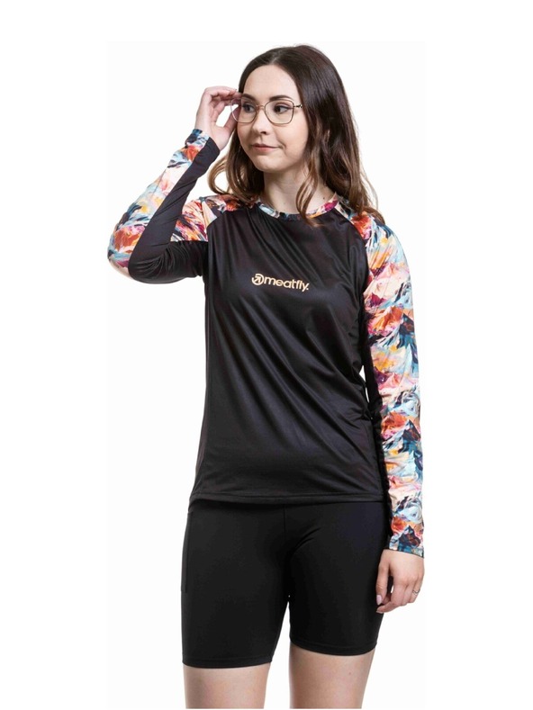 Meatfly Meatfly női bike dres Leah Color Mountains / Black