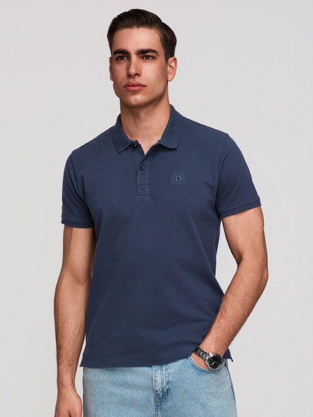 Ombre Clothing Férfi pamut pólóing BASIC - fekete/sötétkék/fehér V1 OM-POBS-0171 Ombre Clothing