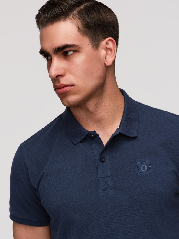 Ombre Clothing Férfi pamut pólóing BASIC - fekete/sötétkék/fehér V1 OM-POBS-0171 Ombre Clothing