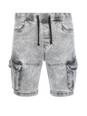 Ombre Clothing Világosszürke férfi farmer rövidnadrág Ombre Clothing W362