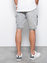 Ombre Clothing Világosszürke férfi farmer rövidnadrág Ombre Clothing W362