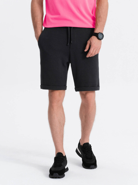 Ombre Clothing Fekete férfi rövidnadrág Ombre ruházat
