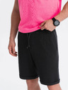 Ombre Clothing Fekete férfi rövidnadrág Ombre ruházat