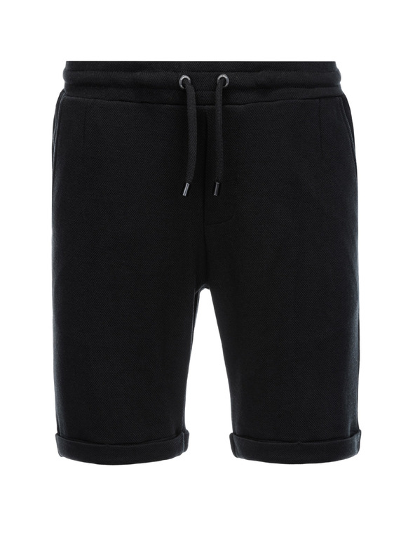 Ombre Clothing Fekete férfi rövidnadrág Ombre ruházat