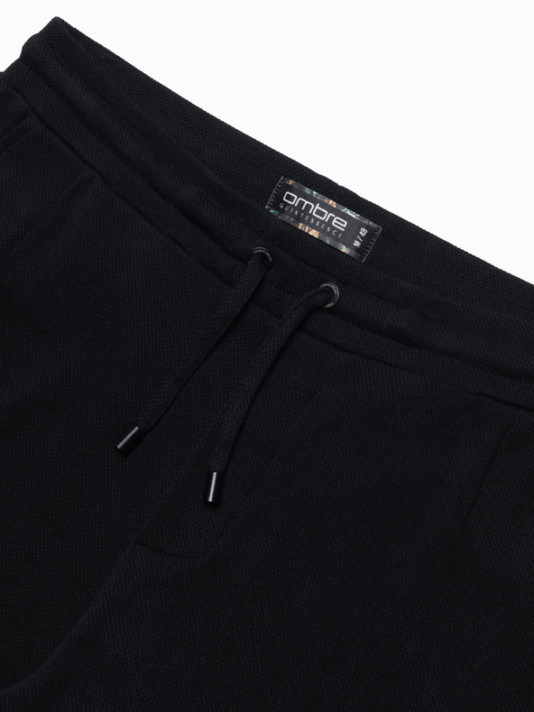Ombre Clothing Fekete férfi rövidnadrág Ombre ruházat