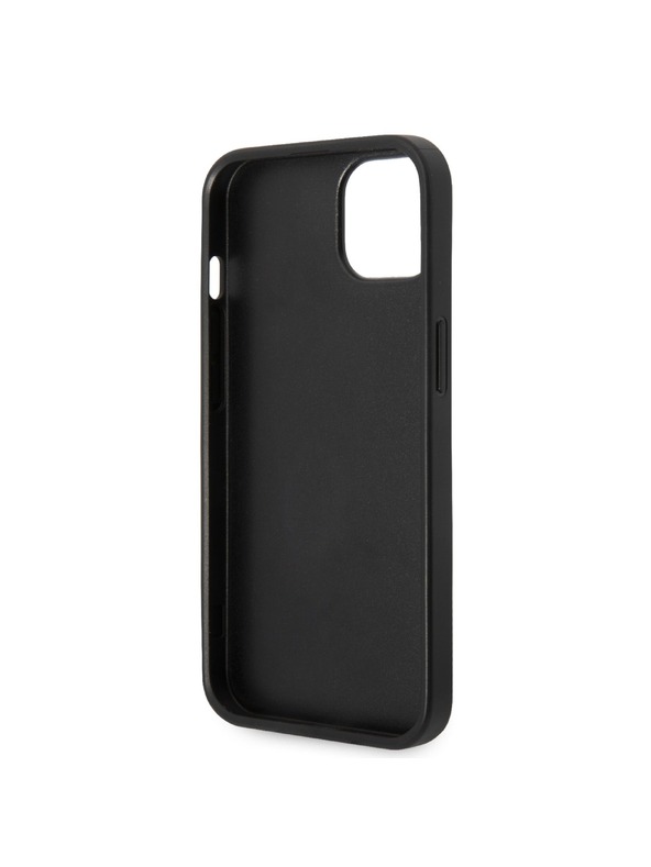 Guess Guess PU 4G fém logós fém hátlap iPhone 15 szürke készülékhez