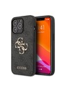 Guess Guess PU 4G fém logós hátsó borító iPhone 13 Pro Max szürke modellhez