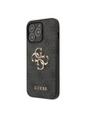 Guess Guess PU 4G fém logós hátsó borító iPhone 13 Pro Max szürke modellhez