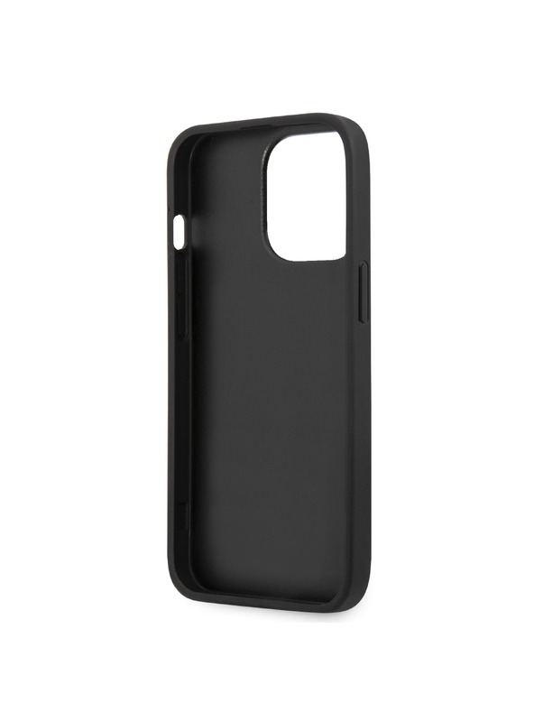 Guess Guess PU 4G fém logós hátsó borító iPhone 13 Pro Max szürke modellhez
