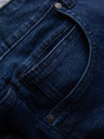Ombre Clothing Sötétkék férfi farmer rövidnadrág lyukakkal Ombre ruházat