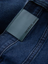 Ombre Clothing Sötétkék férfi farmer rövidnadrág lyukakkal Ombre ruházat