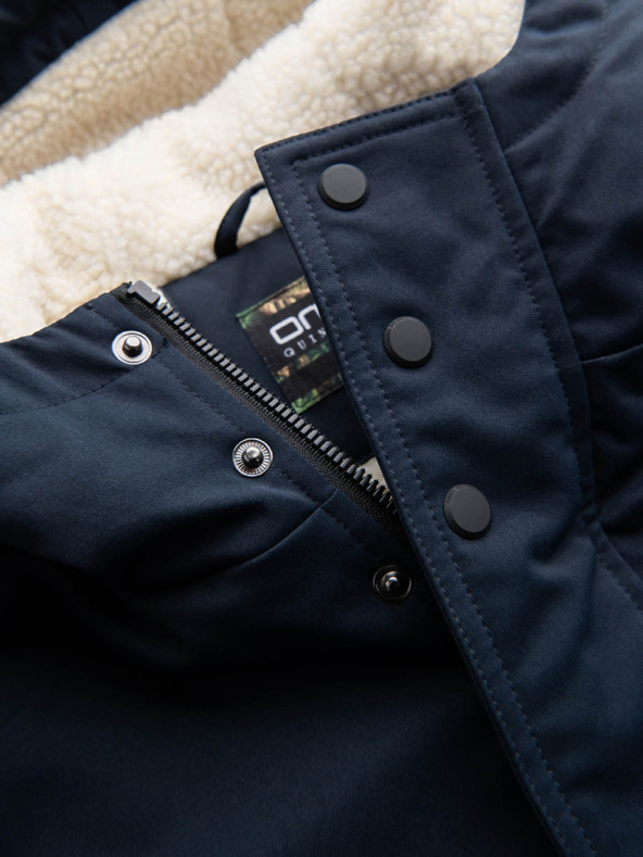 Ombre Clothing Férfi hosszú parka kabát Ombre Clothing