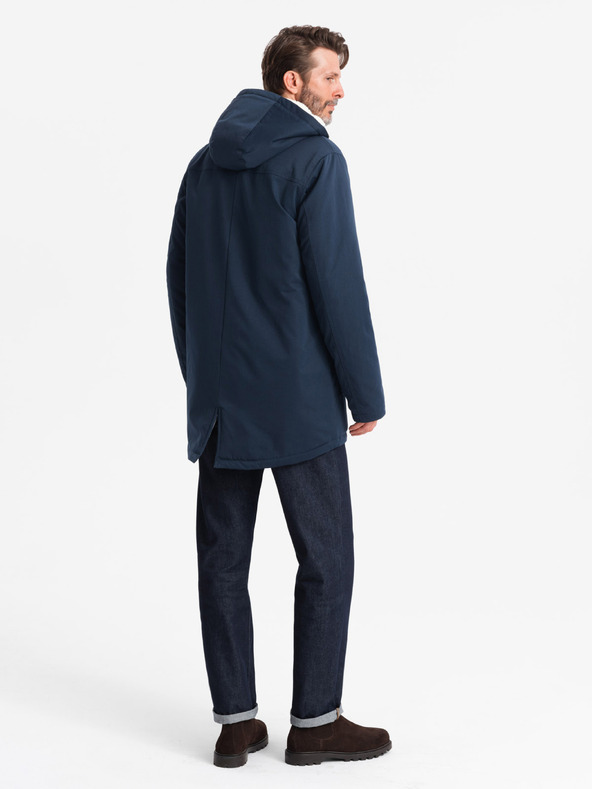 Ombre Clothing Férfi hosszú parka kabát Ombre Clothing