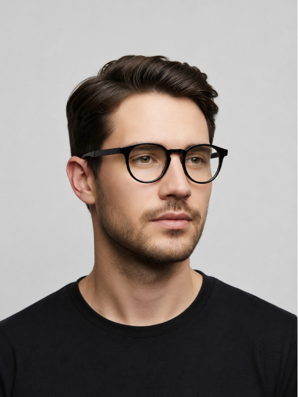 VEYREY VeyRey nerds acetát napszemüveg Phuffy fekete keret tiszta lencsék