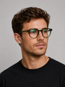 VEYREY VeyRey nerd acetát napszemüveg Scewate zöld keret tiszta lencse