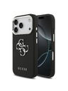 Guess Guess PU Grained 4G Metal Logo Hátlap iPhone 17 Pro-hoz Black