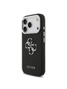 Guess Guess PU Grained 4G Metal Logo Hátlap iPhone 17 Pro-hoz Black