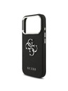 Guess Guess PU Grained 4G Metal Logo Hátlap iPhone 17 Pro-hoz Black