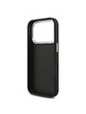 Guess Guess PU Grained 4G Metal Logo Hátlap iPhone 17 Pro-hoz Black
