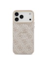 Guess Guess PU Leather 4G Gold Frame MagSafe Hátlap iPhone 17 Pro Max-hoz Pink