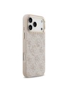 Guess Guess PU Leather 4G Gold Frame MagSafe Hátlap iPhone 17 Pro Max-hoz Pink