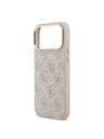 Guess Guess PU Leather 4G Gold Frame MagSafe Hátlap iPhone 17 Pro Max-hoz Pink