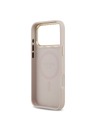 Guess Guess PU Leather 4G Gold Frame MagSafe Hátlap iPhone 17 Pro Max-hoz Pink