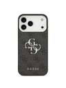 Guess Guess PU 4G Metal Logo Hátlap iPhone 17 Pro Max-hoz Silver Black