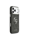 Guess Guess PU 4G Metal Logo Hátlap iPhone 17 Pro Max-hoz Silver Black