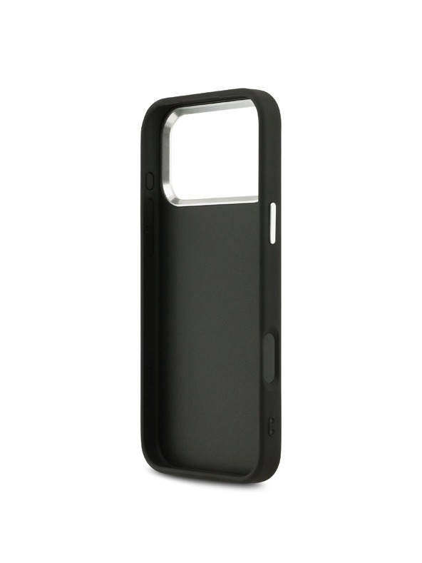 Guess Guess PU 4G Metal Logo Hátlap iPhone 17 Pro Max-hoz Silver Black